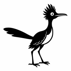 Obraz premium Crisp Roadrunner Silhouette Logo