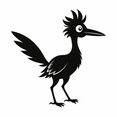 Crisp Roadrunner Silhouette Logo