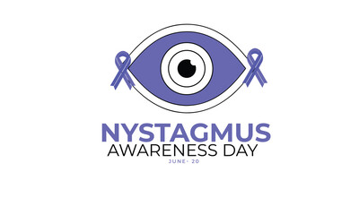 Nystagmus Awareness Day. background, banner, card, poster, template. Vector illustration.