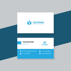 Business card design template, Clean professional business card template