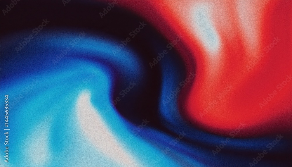 Poster vibrant red and blue swirl abstract background for digital branding, web design, and modern print me