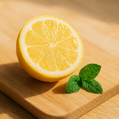 Zitronenschale auf Holz &ndash; Frische Zitrone mit Licht und Struktur Lemon on Wood &ndash; Fresh Citrus with Light and Texture