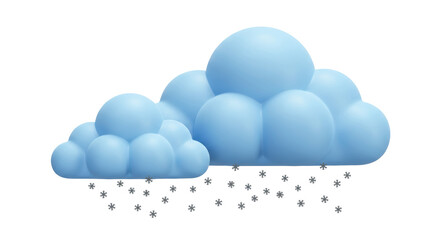 Isolated Snow Cloud