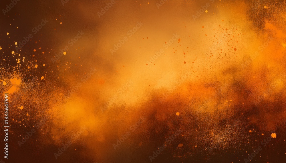 Wall mural abstract grunge background dusty hazy texture with subtle orange glow and scattered particles evokes