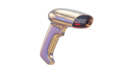 Isolated Handheld Barcode Scanner