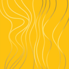 Stylish abstract background with flowing wave shapes in luxurious golden tones. Smooth curves and shimmering gradients create a sense of elegance and sophistication, perfect for invitations, packaging