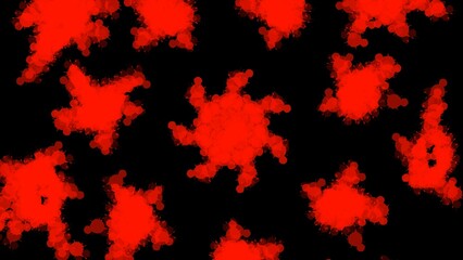red ink splashes background