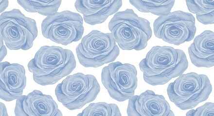 Powder Blue Petals AI Generated