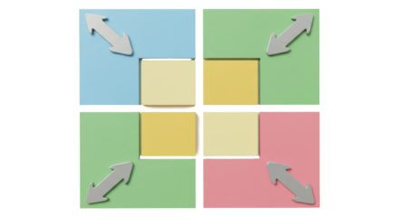 Isolated Four Square Composition