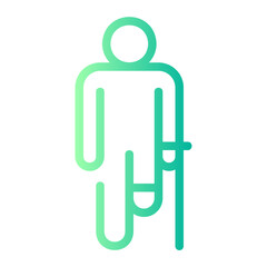 amputation gradient icon