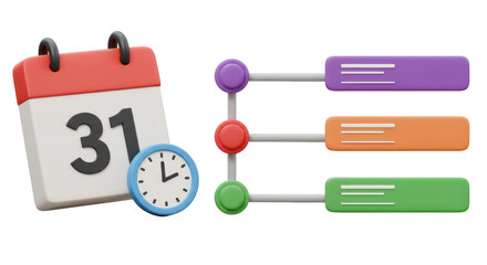 Isolated Calendar and Timeline