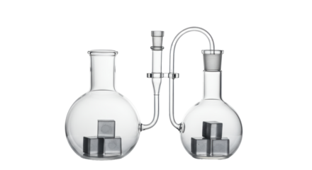 Isolated Laboratory Glassware Equipment