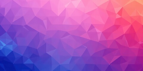 Obraz premium Abstract Low Polygonal Background with Vibrant Hues of Pink, Purple, and Blue