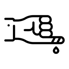 bleeding line icon