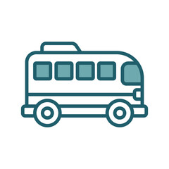 tour bus icon vector design template simple and clean