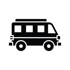 tour bus icon vector design template simple and clean