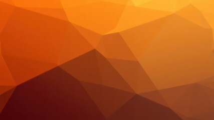 Abstract Geometric Orange and Brown Low Poly Background Design