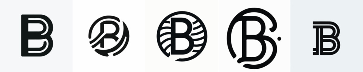 letter B logo vector