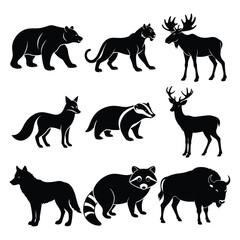 Wild Animals of North America Vector Bundle