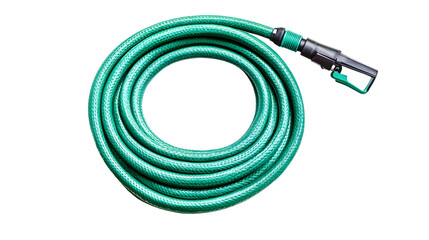 Professional Garden Hose Isolated on Transparent Background for Outdoor Use