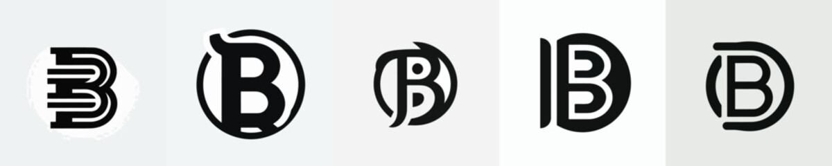 letter B logo vector