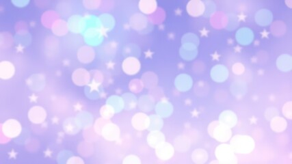 Obraz premium Pastel Bokeh Background with Scattered Stars Dreamy, Soft, and Magical for Design Projects