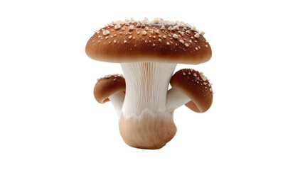 Fototapeta premium Shiitake Mushrooms Showcase: A detailed shot of a fresh shiitake mushrooms, highlighting their distinctive textures and earthy charm. 