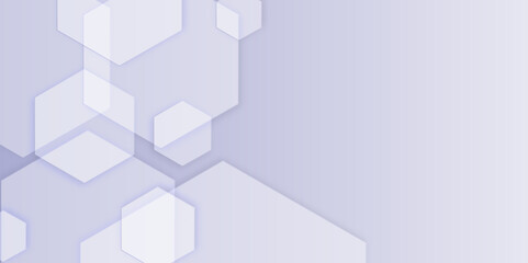 Abstract blue background with hexagons on transparent and seamless pattern in vector design. Geometric 3d texture illustration. Abstract hexagonal concept technology, banner and wallpaper background.