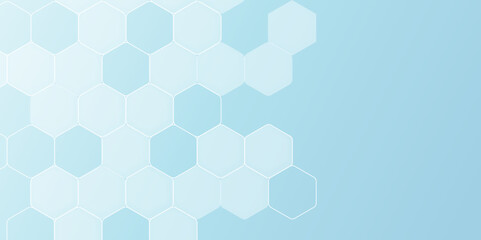Fototapeta premium Abstract background with honeycombs seamless pattern hexagon.Modern simple style hexagonal graphic concept. vector illustration Science technology and medical concept hexagon on transparent background