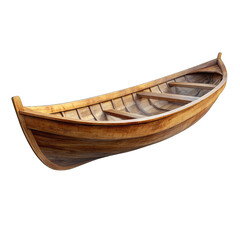 Crafted wooden boat showcasing fine craftsmanship and design