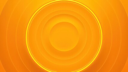 Abstract Orange Concentric Circles Design Vibrant Sunburst Pattern