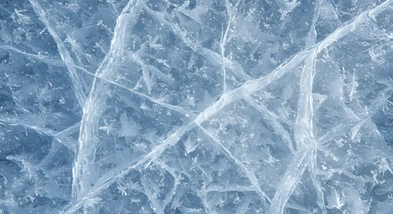 Ice Crystal Patterns Abstract Frozen Texture Closeup Background