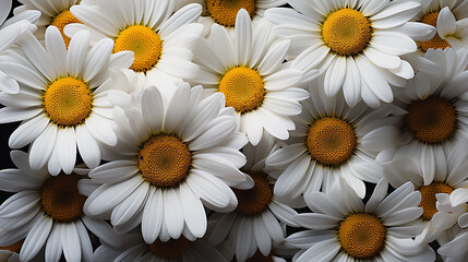 Obraz premium daisies on white background