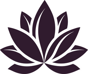 Vector black silhouettes of flowers isolated on a white background.