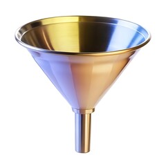 Funnel isolated on white background