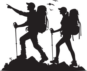 vector silhouette of a man