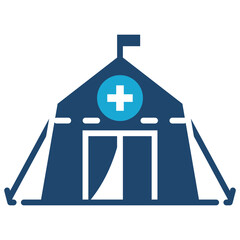Obraz premium Medical Tent Icon