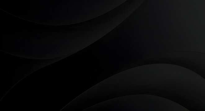 Abstract black wave design creating a modern, minimalist background for artistic projects and web design Generative AI