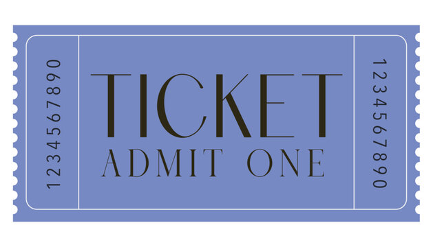 Admit one ticket, Coupon sale, Ticket sale, Set tiket, Vintage Ticket