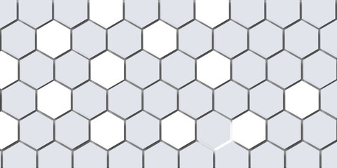 Seamless geometric vector design with hexagonal honeycomb pattern texture
