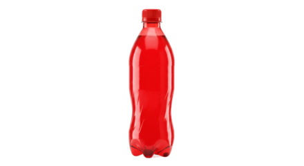 Red refreshment bottled bright and ready