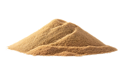 Desert Sand Pile Dune Isolated on Transparent Background for Creative Designs