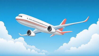 Fototapeta premium airplane in the sky