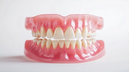 Obraz premium Dental Implants and Bridge Installation in Progress