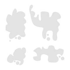 A set of speech bubbles of vague anxiety and dissatisfaction,