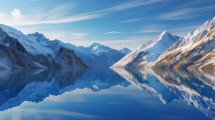 Obraz premium mountain landscape with lake
