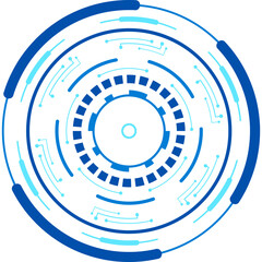 Futuristic Digital Circle © Graphic