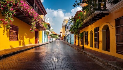 streets of cartagena colombia