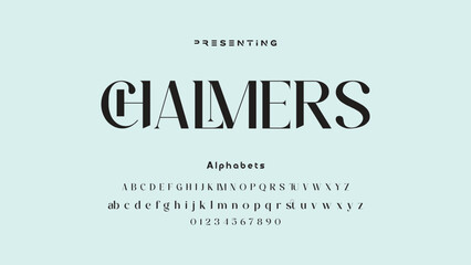 Premium luxury elegant alphabet letters and numbers. Elegant wedding typography classic serif font decorative vintage retro. Creative vector illustration