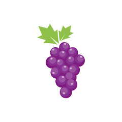 grapes with leaf icon